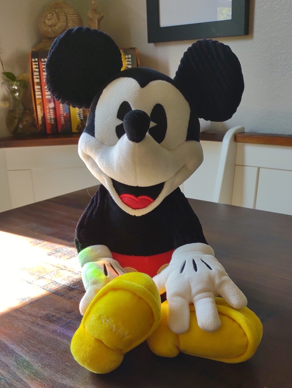 Scentsy Black, White, Red and Yellow Plush Mouse Character